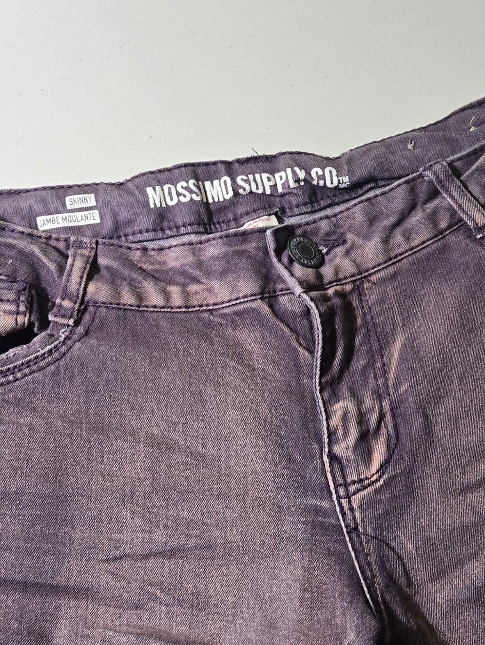 Mossimo Supply Co. Women’s Purple Skinny Jeans Size 11
